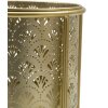 Mauro Ferretti Présentoir à fleurs Golvy Lot de 2 Ø 21x40 et 19x22 cm or
