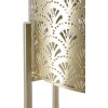 Mauro Ferretti Présentoir à fleurs Golvy Lot de 2 Ø 21x52 et 19x42 cm or