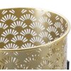 Mauro Ferretti Porte-fleurs Glissy lot de 2 Ø 21x38 et 19x28 cm or noir