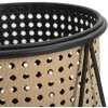 Mauro Ferretti Porte-fleurs Osaka lot de 2 Ø 21x40 et 19x22 cm noir crème