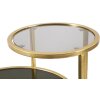 Mauro Ferretti table dappoint 2 niveaux 50x40x60,5 cm or