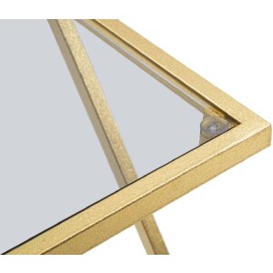 Mauro Ferretti tables dappoint Z lot de 2 40x40x60 et 30x30x50 cm or
