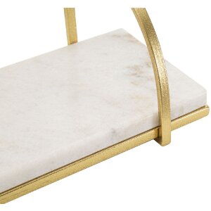 Mauro Ferretti étagère murale Marble 40x16x18 cm or blanc