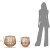 Mauro Ferretti Set de paniers Fuji 2 pièces Ø 47x39,5-34x36,5 cm brun