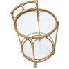 Mauro Ferretti Chariot de service Panama rond Ø 51x74 cm brun