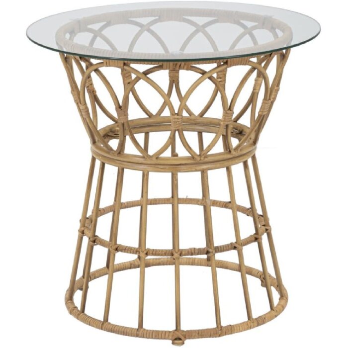 Mauro Ferretti Table basse Panama ronde Ø 50x50 cm brun