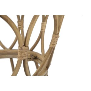 Mauro Ferretti Table basse Panama ronde Ø 50x50 cm brun