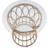 Mauro Ferretti Table basse Panama ronde Ø 50x50 cm brun