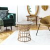 Mauro Ferretti Table basse Panama ronde Ø 50x50 cm brun