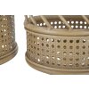 Mauro Ferretti Porte-fleurs Panama lot de 2 Ø 30x25-22x18 cm brun