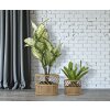 Mauro Ferretti Porte-fleurs Panama lot de 2 Ø 30x25-22x18 cm brun