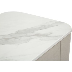 Mauro Ferretti table de nuit beauté 60x40x47 cm crème or