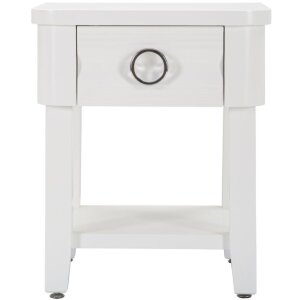 Mauro Ferretti table de nuit brillant 45x40x54 cm blanc