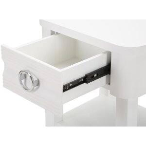 Mauro Ferretti table de nuit brillant 45x40x54 cm blanc