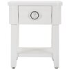 Mauro Ferretti table de nuit brillant 45x40x54 cm blanc