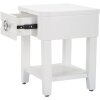 Mauro Ferretti table de nuit brillant 45x40x54 cm blanc