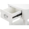 Mauro Ferretti table de nuit brillant 45x40x54 cm blanc
