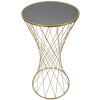 Mauro Ferretti Table dappoint Tour Nouveau Ø 50x100 or