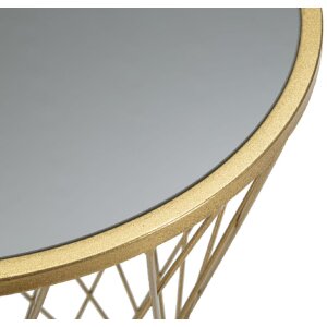 Mauro Ferretti Table dappoint Tour Nouveau Ø 40x80 or