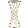 Mauro Ferretti Table dappoint Tour Nouveau Ø 40x80 or