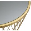 Mauro Ferretti Table dappoint Tour Nouveau Ø 40x80 or
