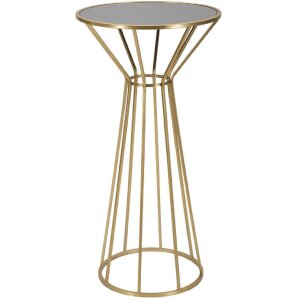 Mauro Ferretti Table dappoint Simple Nouveau Ø 50x100 or
