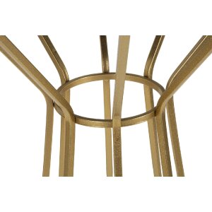 Mauro Ferretti Table dappoint Simple Nouveau Ø 50x100 or