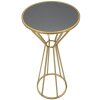 Mauro Ferretti Table dappoint Simple Nouveau Ø 40x80 cm or