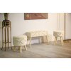 Mauro Ferretti tabouret Damaskus haut Ø 32x41 cm naturel