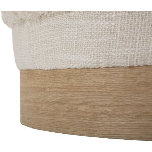 Mauro Ferretti Pouf Damaskus Ø 40x40 cm naturel