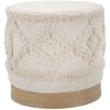 Mauro Ferretti Pouf Damaskus Ø 40x40 cm naturel