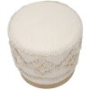 Mauro Ferretti Pouf Damaskus Ø 40x40 cm naturel