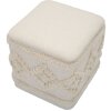Mauro Ferretti Pouf Damaskus carré 40x40x40 cm nature
