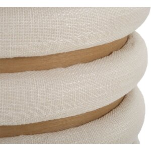 Mauro Ferretti Pouf Damaskus Line rond Ø 40x42 cm naturel
