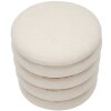 Mauro Ferretti Pouf Damaskus Line rond Ø 40x42 cm naturel