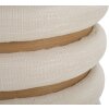 Mauro Ferretti Pouf Damaskus Line rond Ø 40x42 cm naturel
