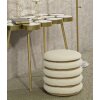 Mauro Ferretti Pouf Damaskus Line rond Ø 40x42 cm naturel