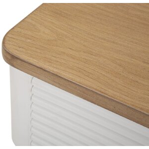 Mauro Ferretti table de nuit Matera 45x32x62 cm blanc marron