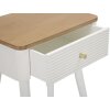 Mauro Ferretti table de nuit Matera 45x32x62 cm blanc marron