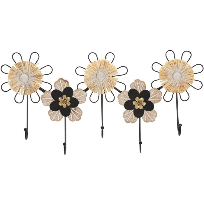 Mauro Ferretti crochet mural 61x5,5x30,5 5 cm noir marron