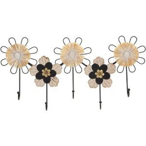 Mauro Ferretti crochet mural 61x5,5x30,5 5 cm noir marron