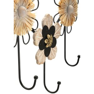 Mauro Ferretti crochet mural 61x5,5x30,5 5 cm noir marron