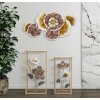 Mauro Ferretti table dappoint fleurs set 2 pièces 36x36x70-30x30x60 cm multicolore