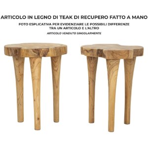 Mauro Ferretti tabouret Kursi Ø 35x45 cm brun