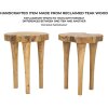 Mauro Ferretti tabouret Kursi Ø 35x45 cm brun