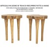Mauro Ferretti tabouret Kursi Ø 35x45 cm brun