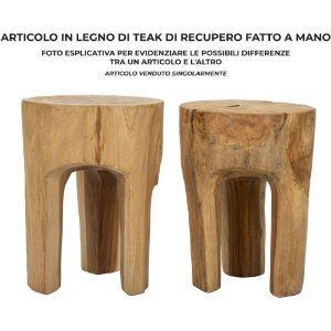 Mauro Ferretti tabouret Stold Ø 30x40 cm brun