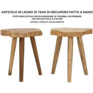 Mauro Ferretti tabouret Budut Ø 38x45 cm brun