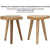 Mauro Ferretti tabouret Budut Ø 38x45 cm brun