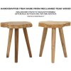 Mauro Ferretti tabouret Budut Ø 38x45 cm brun